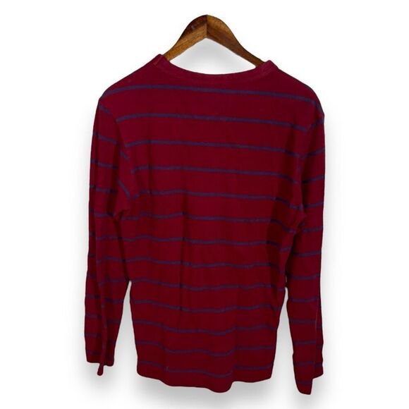 Red & Navy Lacoste Slim Fit Waffle Knit Shirt Size L - Picture 7 of 7